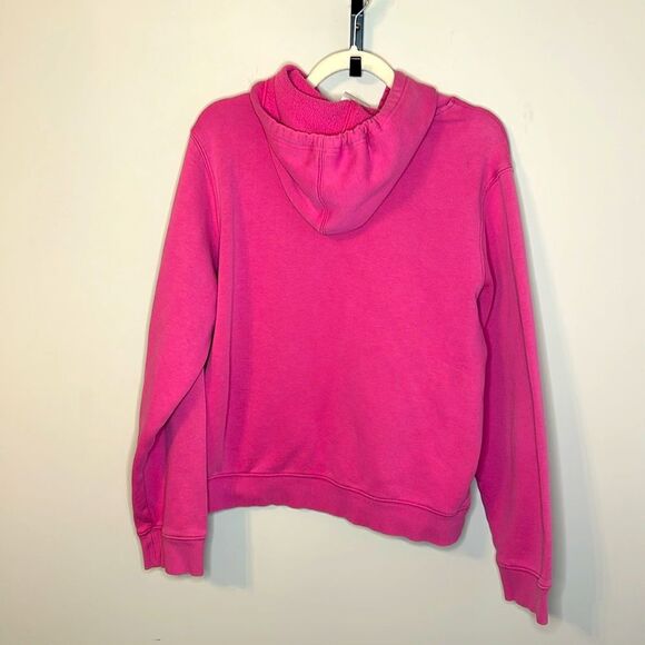 Adidas Embroidery Cursive Y2K 09/2005 Pink Hoodie XL - Picture 5 of 6